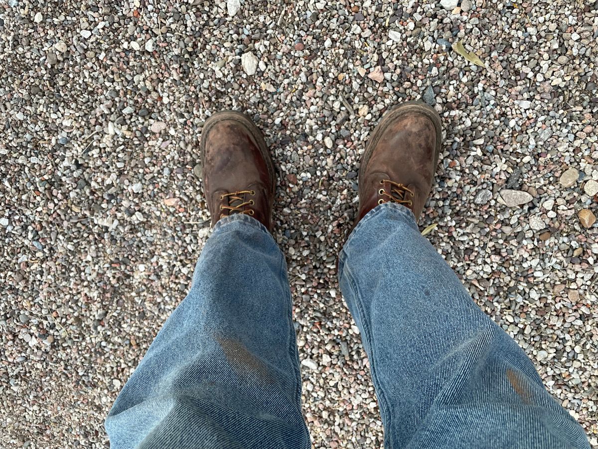 Photo by LeihMeAlone on December 22, 2024 of the White's Packer in Seidel Red Dog Oil Tan.