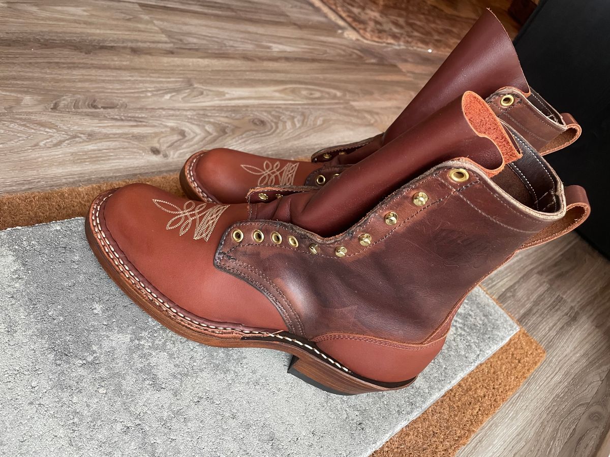 Photo by LeihMeAlone on May 17, 2026 of the White's Packer in Seidel Red Dog Oil Tan.