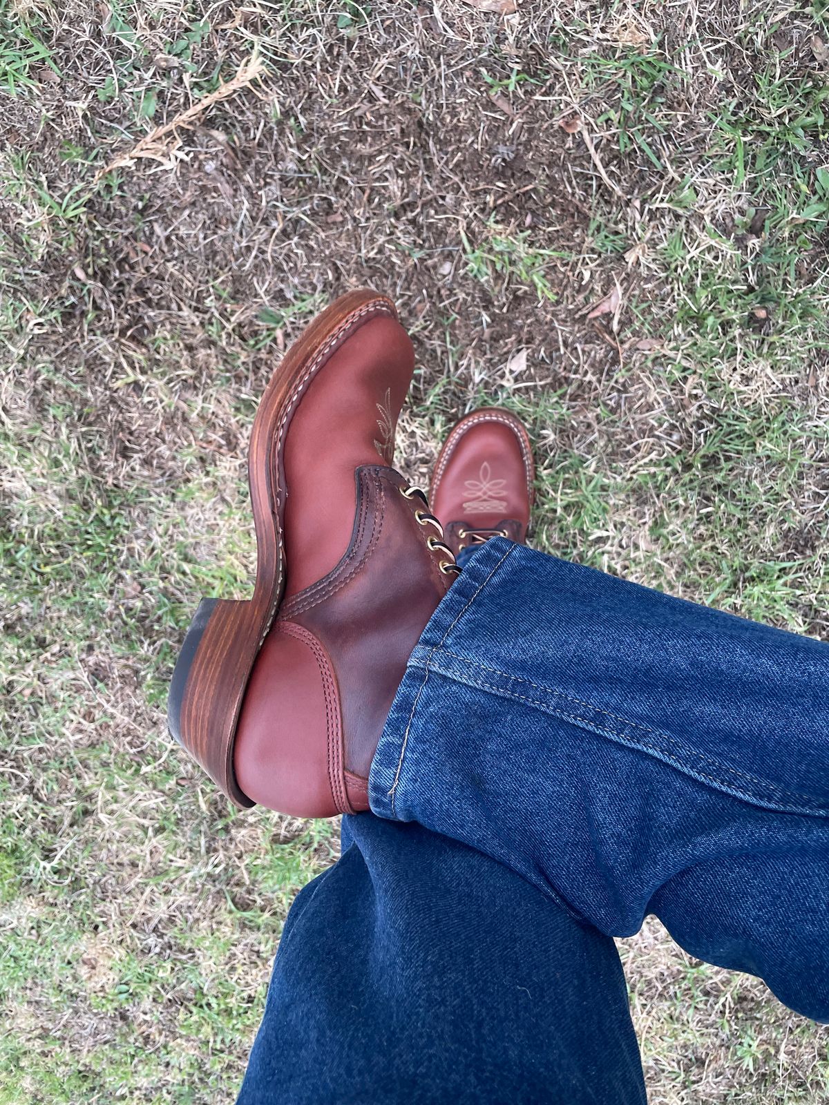Photo by LeihMeAlone on May 17, 2026 of the White's Packer in Seidel Red Dog Oil Tan.