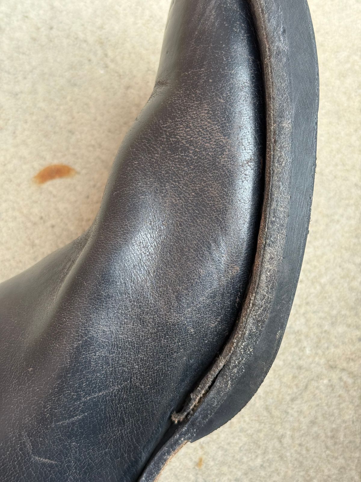 Photo by ludwigvan88 on July 19, 2025 of the Wesco Mister Lou in Horween Black Chromexcel Horsehide.