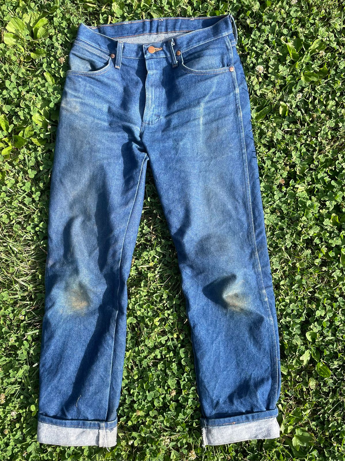 Photo by Chief_keef on June 13, 2026 of the Wrangler 13mwz in 14.75oz Broken Twill.