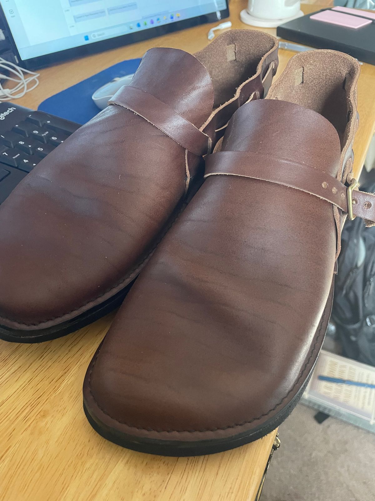 Photo by Chief_keef on March 20, 2026 of the Aurora Shoe Co. Middle English in Horween Brown Chromexcel.