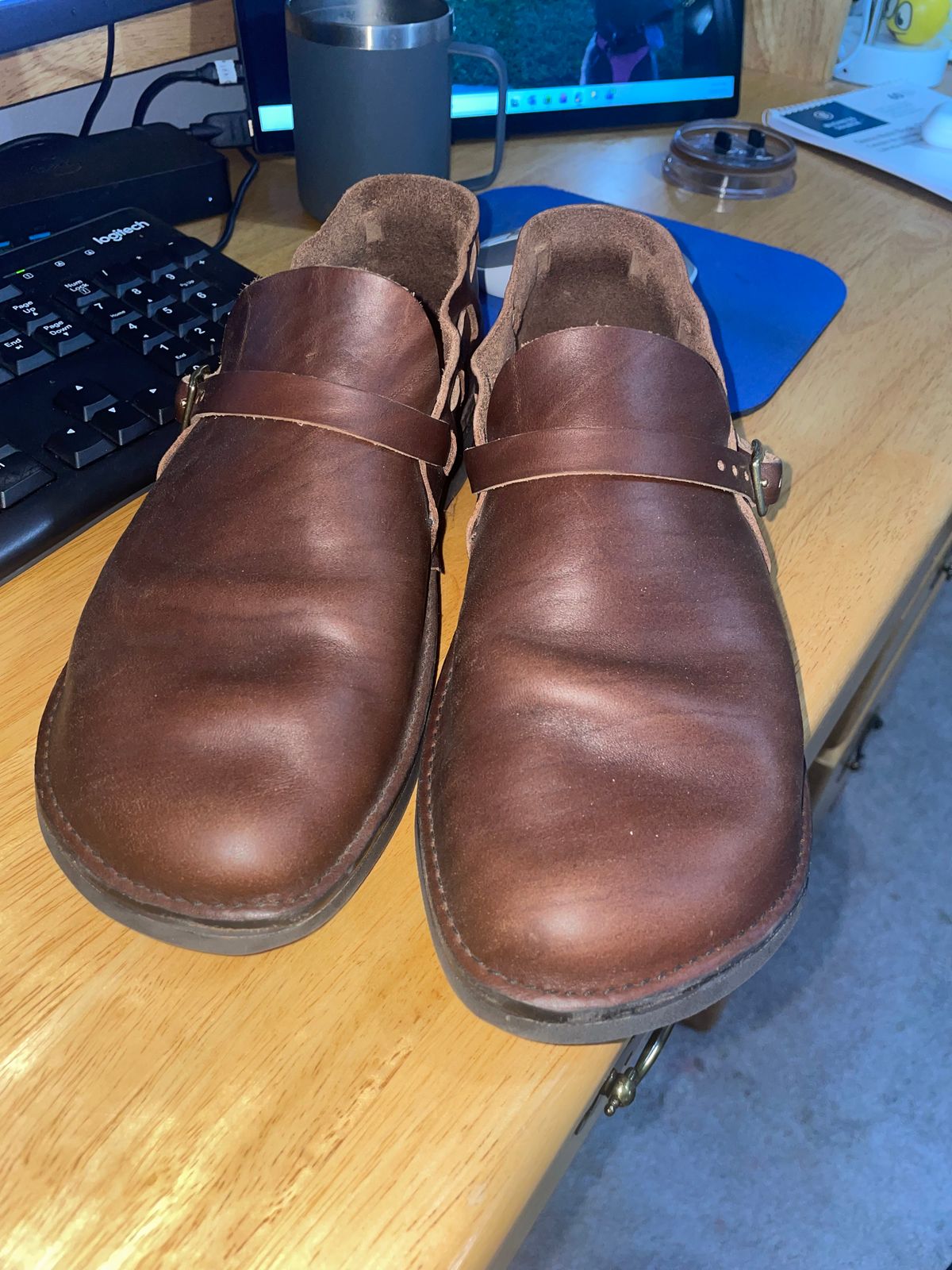 Photo by Chief_keef on May 20, 2026 of the Aurora Shoe Co. Middle English in Horween Brown Chromexcel.