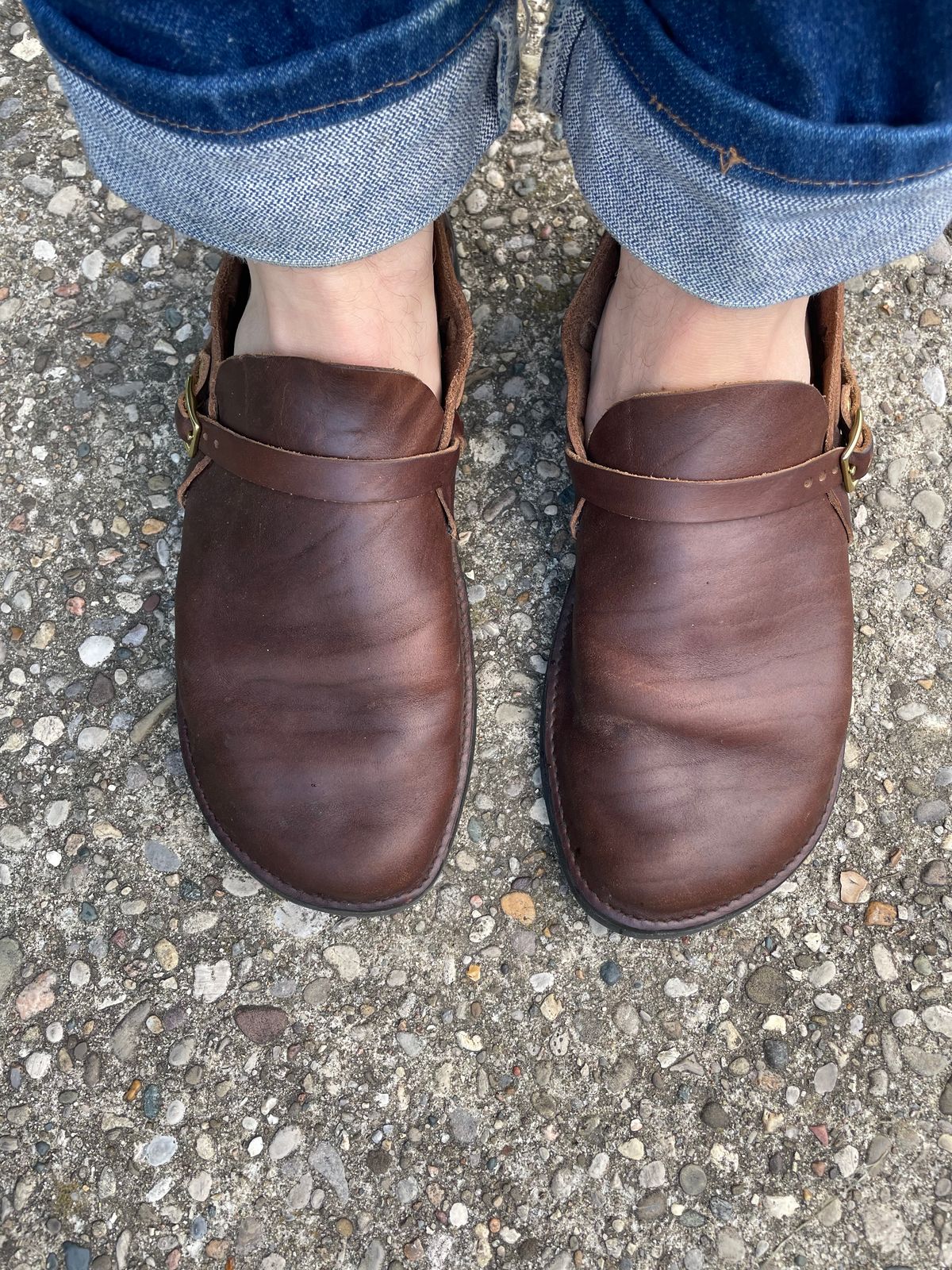 Photo by Chief_keef on July 2, 2026 of the Aurora Shoe Co. Middle English in Horween Brown Chromexcel.