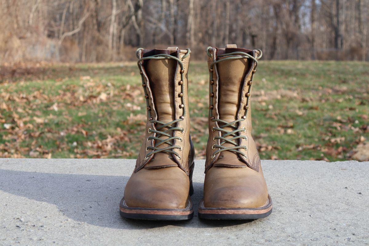 Photo by PublicVanilla7328 on March 29, 2026 of the NICKS BOOTS Ranger in Horweens Sage Chromepak.