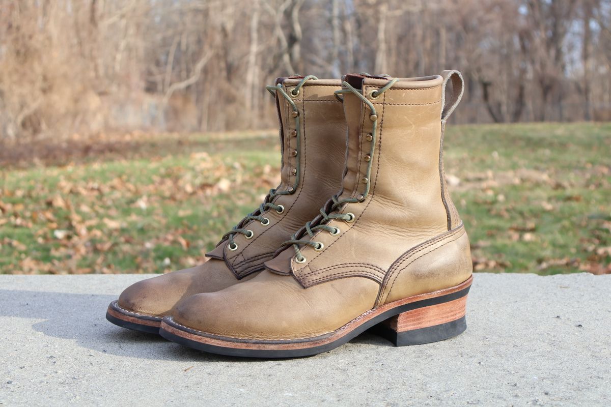 Photo by PublicVanilla7328 on March 29, 2026 of the NICKS BOOTS Ranger in Horweens Sage Chromepak.