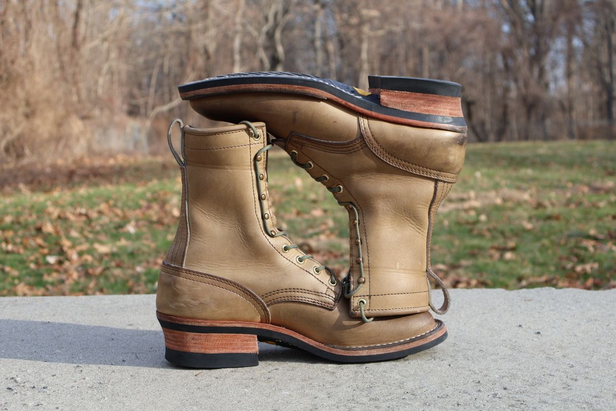 Photo by PublicVanilla7328 on March 29, 2026 of the NICKS BOOTS Ranger in Horweens Sage Chromepak.