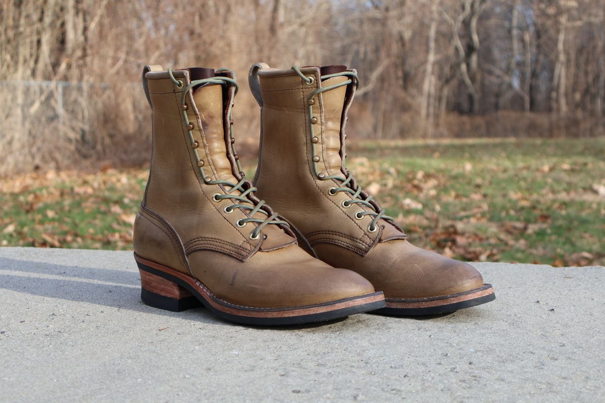 Photo by PublicVanilla7328 on March 29, 2026 of the NICKS BOOTS Ranger in Horweens Sage Chromepak.