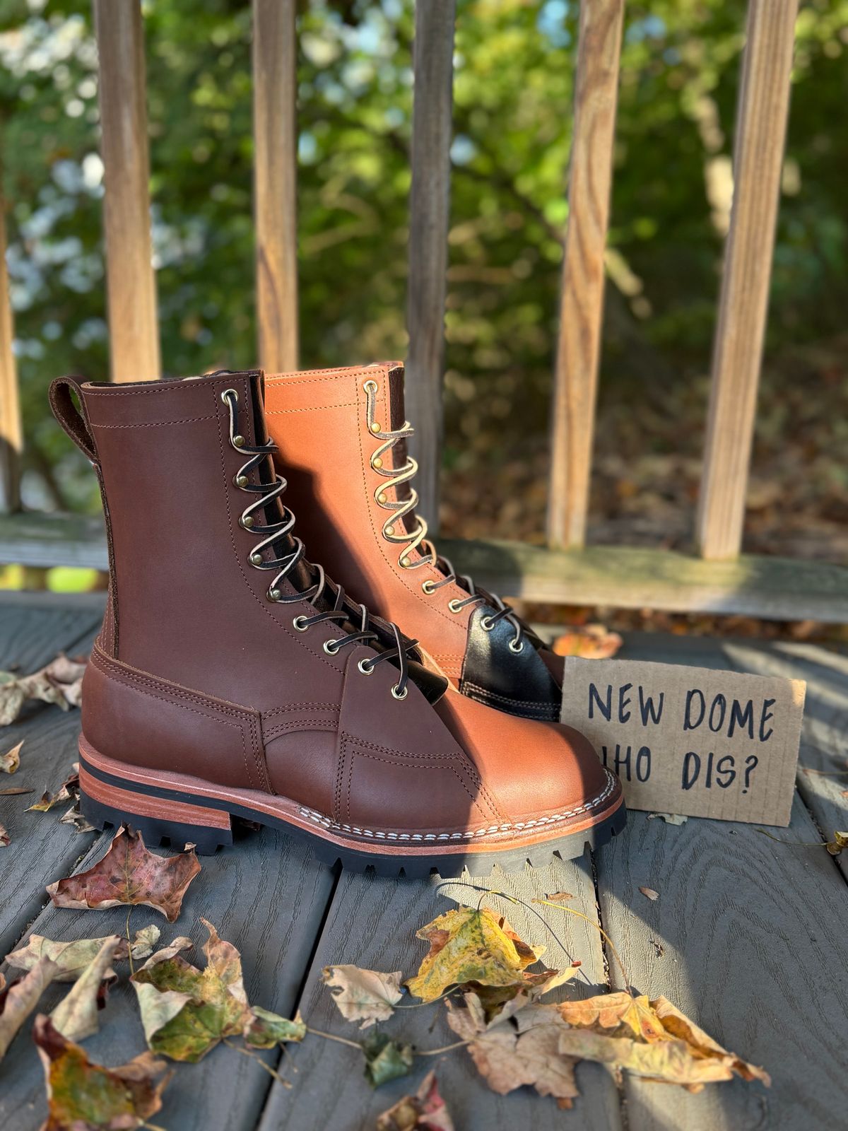 Photo by PublicVanilla7328 on October 1, 2025 of the Nicks Handmade Boots Nicks X Rose Anvil ND2 in 1964 Brown/Brown Waxed Flesh.