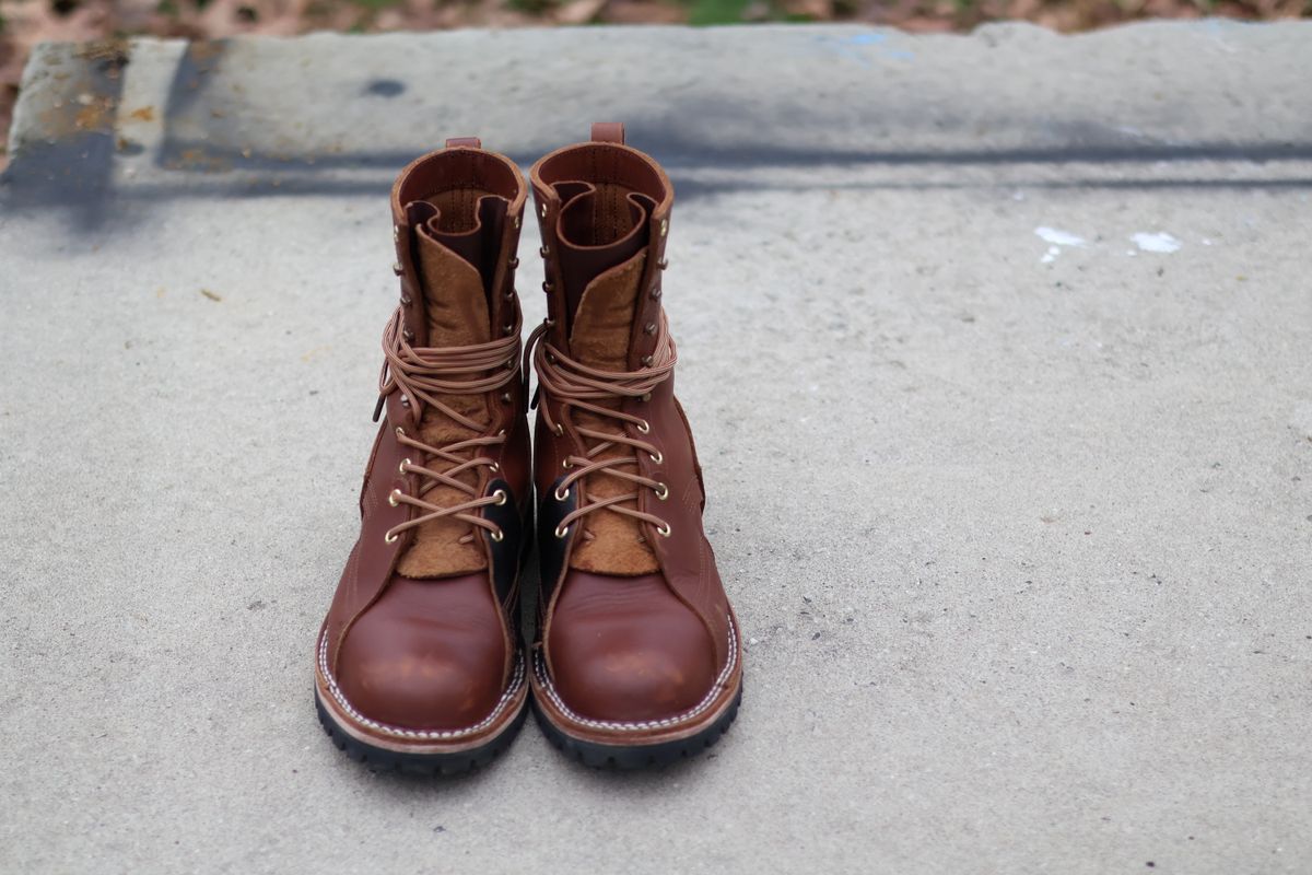 Photo by PublicVanilla7328 on April 2, 2026 of the Nicks Handmade Boots Nicks X Rose Anvil ND2 in 1964 Brown/Brown Waxed Flesh.