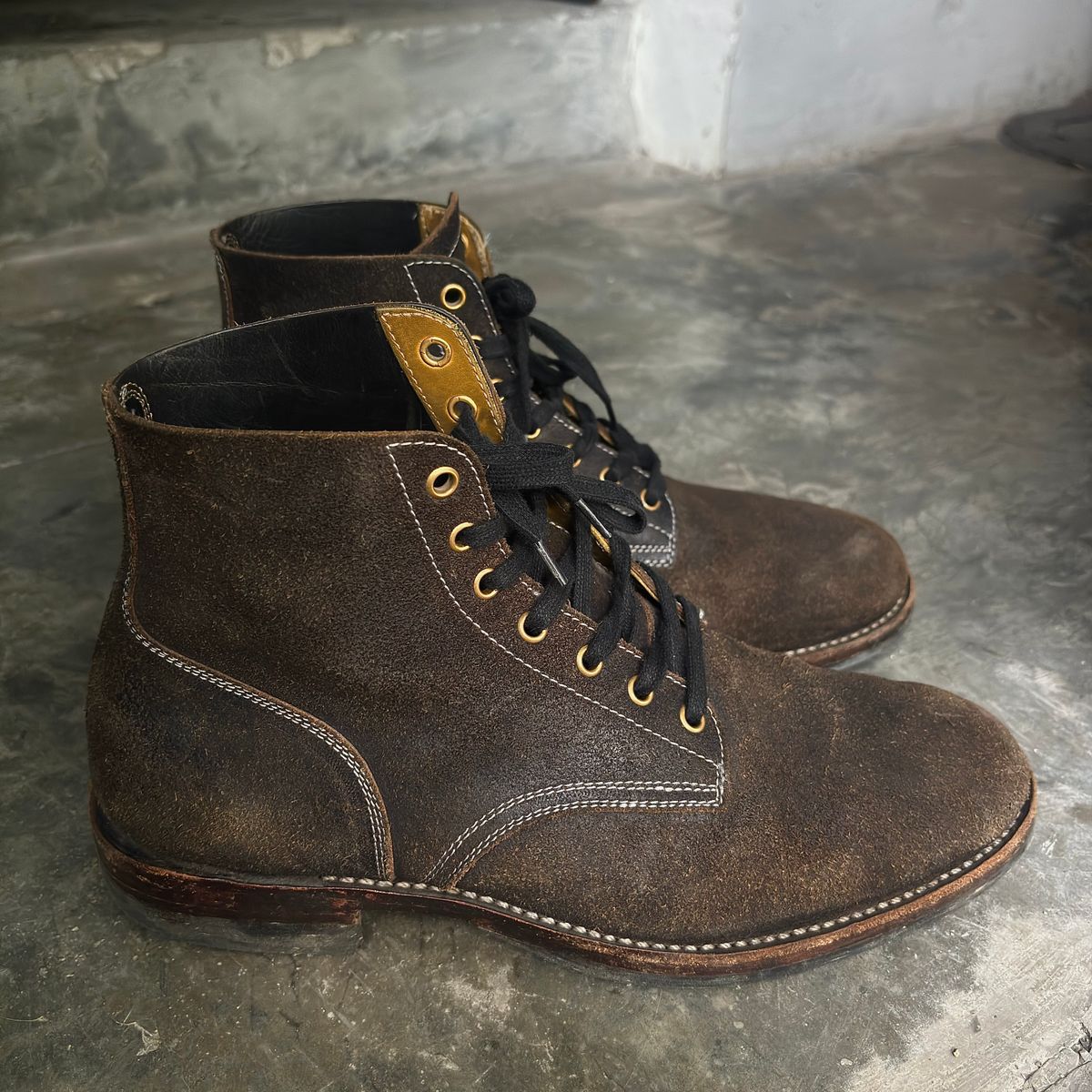 Photo by hamzahotae on April 2, 2026 of the Sagara Boondocker in Reverse Arborwax - Natural Overdyed.