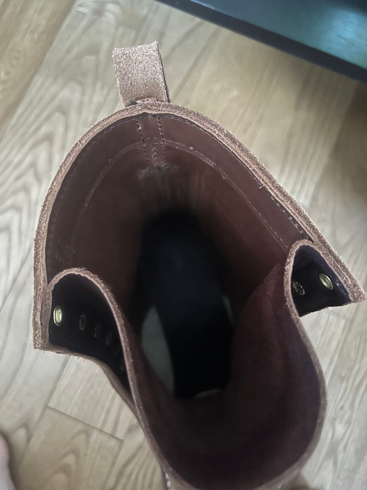 Photo by workman on April 27, 2024 of the Nicks BuilderPro in Seidel 1964 Brown Roughout.