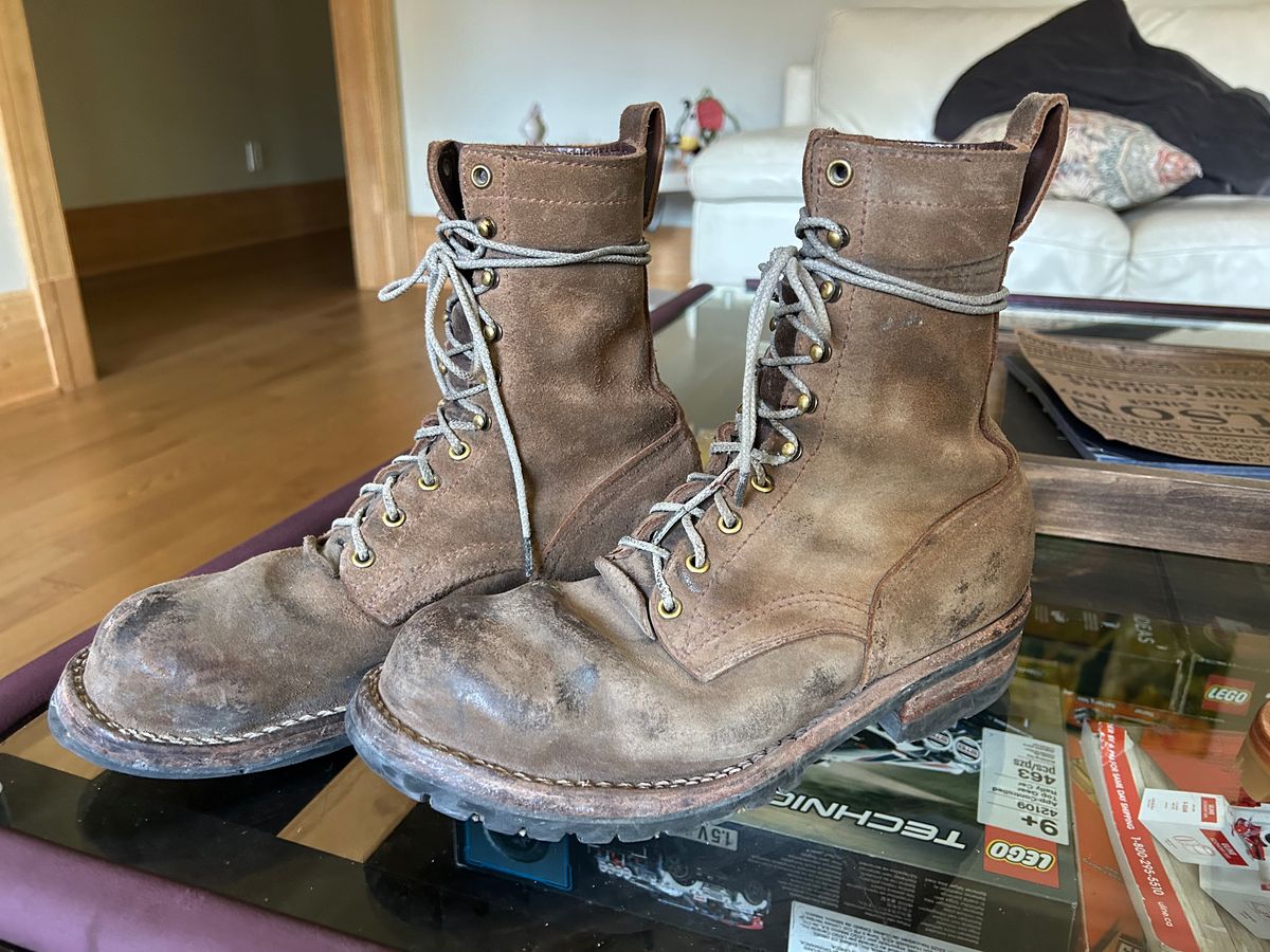 Photo by workman on October 2, 2025 of the Nicks BuilderPro in Seidel 1964 Brown Roughout.