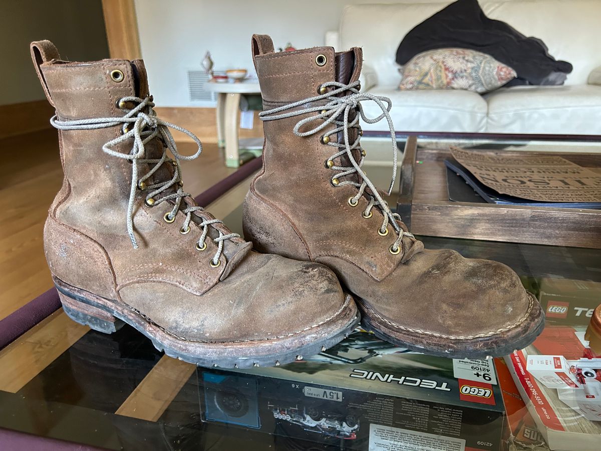 Photo by workman on October 2, 2025 of the Nicks BuilderPro in Seidel 1964 Brown Roughout.