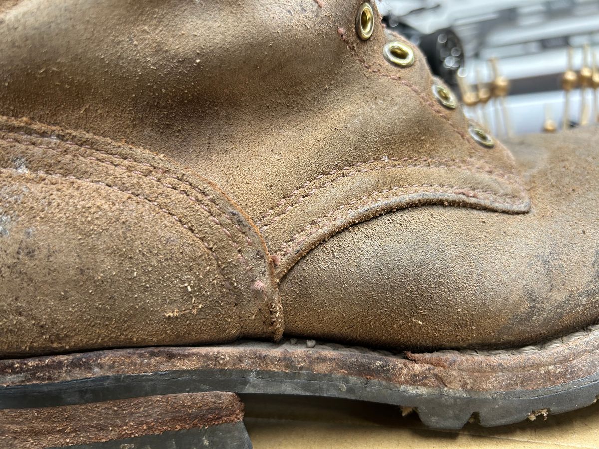 Photo by workman on October 2, 2025 of the Nicks BuilderPro in Seidel 1964 Brown Roughout.