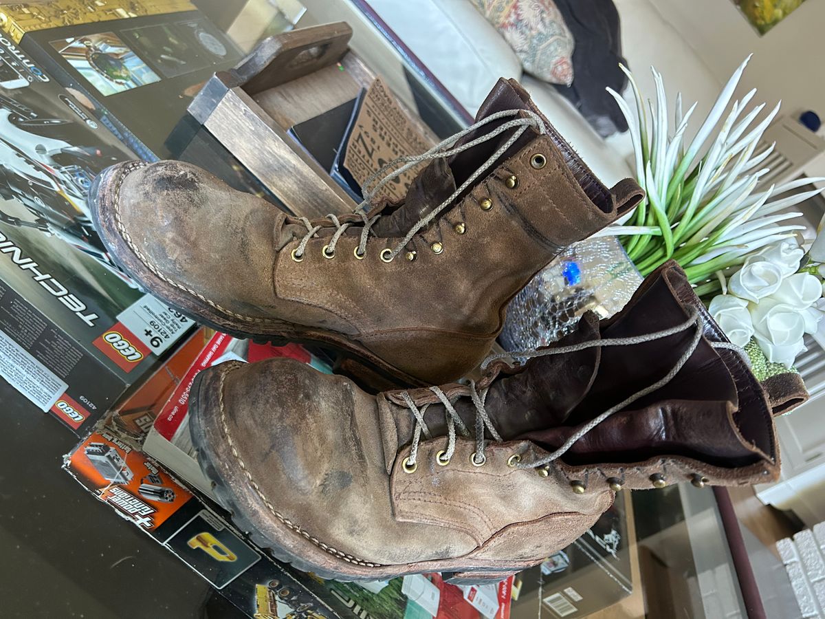 Photo by workman on October 2, 2025 of the Nicks BuilderPro in Seidel 1964 Brown Roughout.