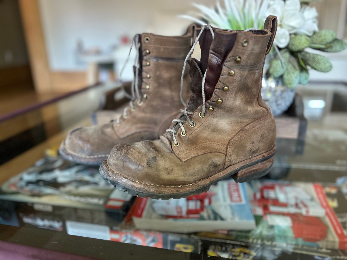 Photo by workman on October 2, 2025 of the Nicks BuilderPro in Seidel 1964 Brown Roughout.