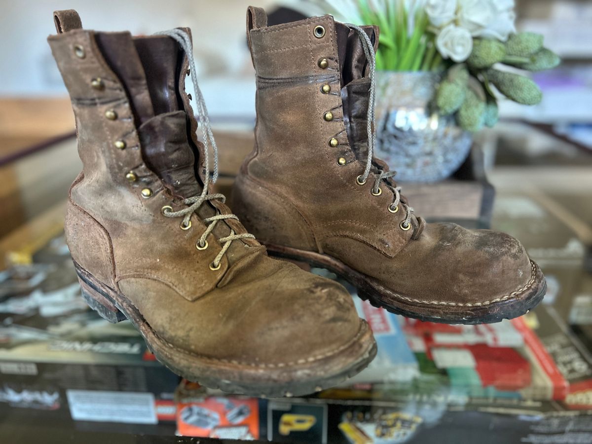 Photo by workman on October 2, 2025 of the Nicks BuilderPro in Seidel 1964 Brown Roughout.