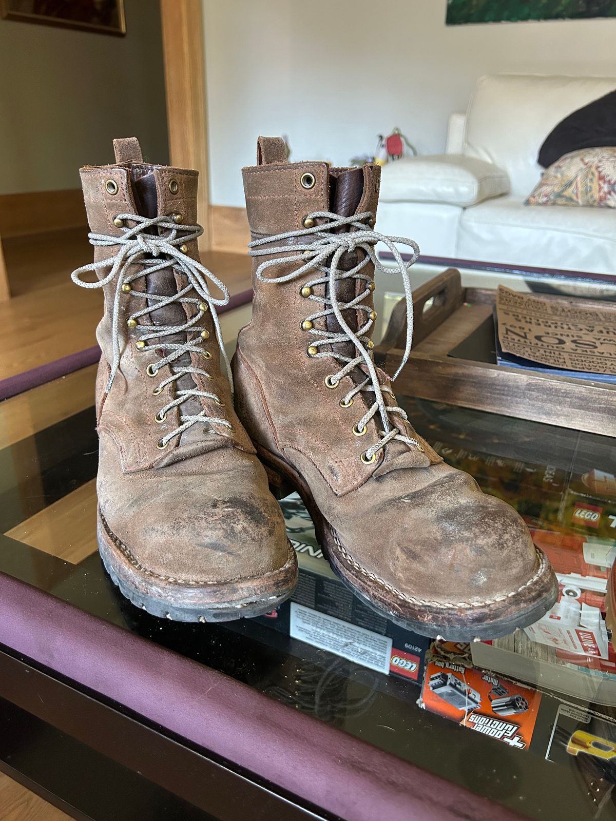 Photo by workman on October 2, 2025 of the Nicks BuilderPro in Seidel 1964 Brown Roughout.