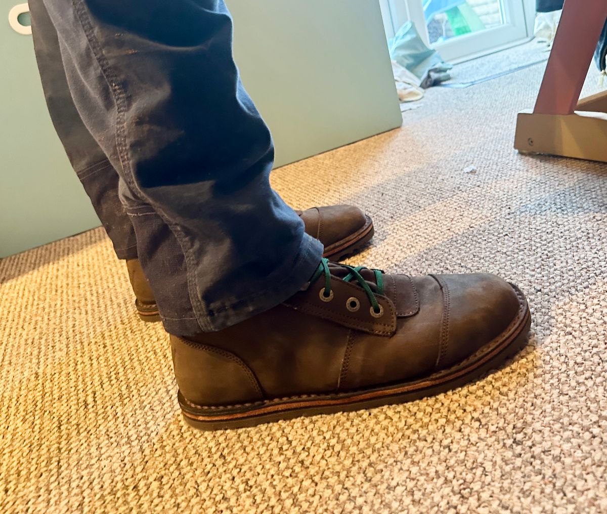 Photo by beariam37 on February 12, 2024 of the Jim Green African Ranger Barefoot Boot in Houston Brown.