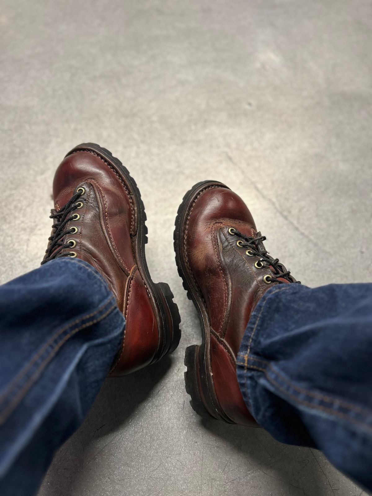 Photo by gsgarza on August 28, 2025 of the Wesco Jobmaster in Unknown Natural Veg Tan.