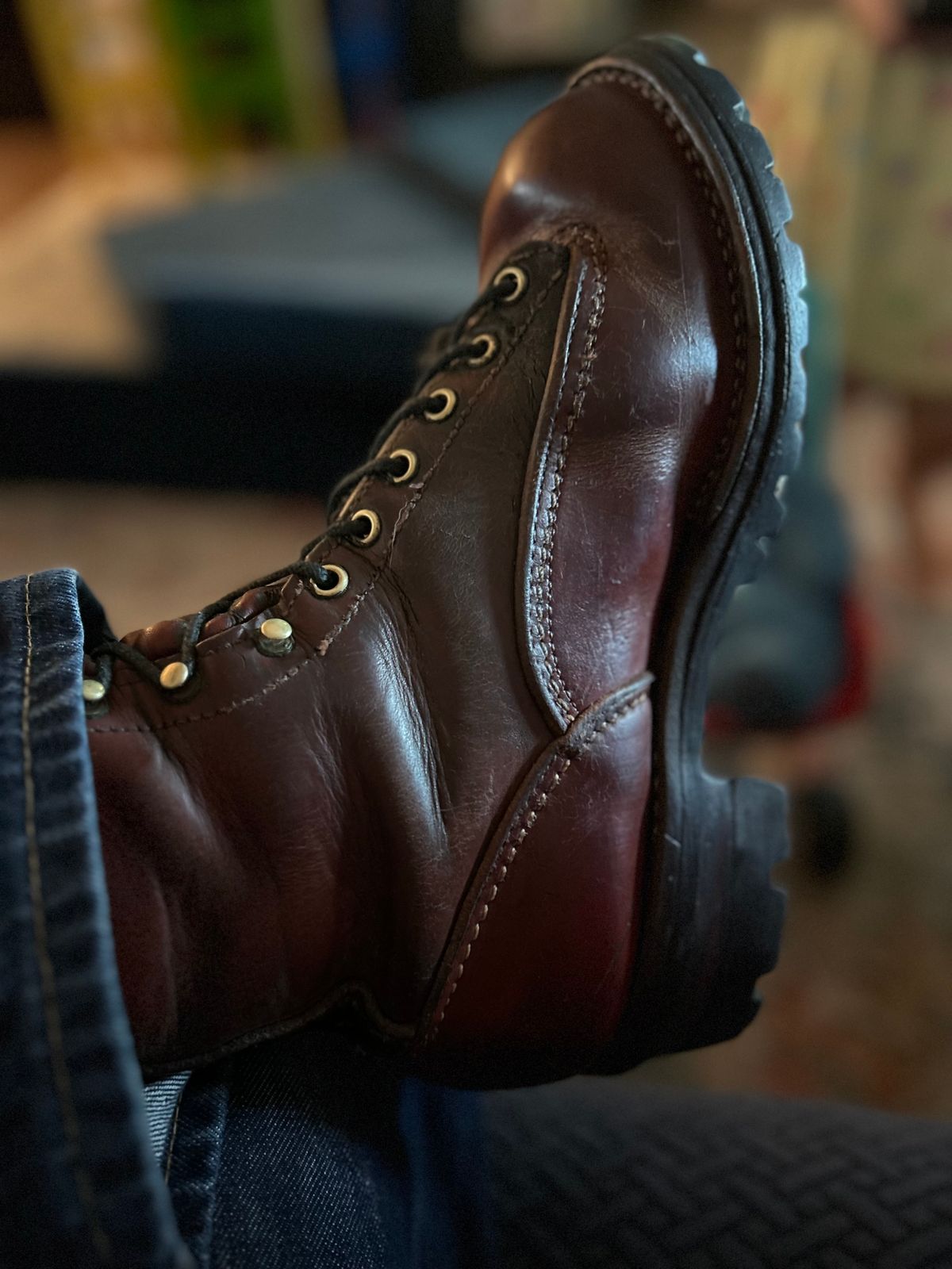 Photo by gsgarza on August 29, 2025 of the Wesco Jobmaster in Unknown Natural Veg Tan.