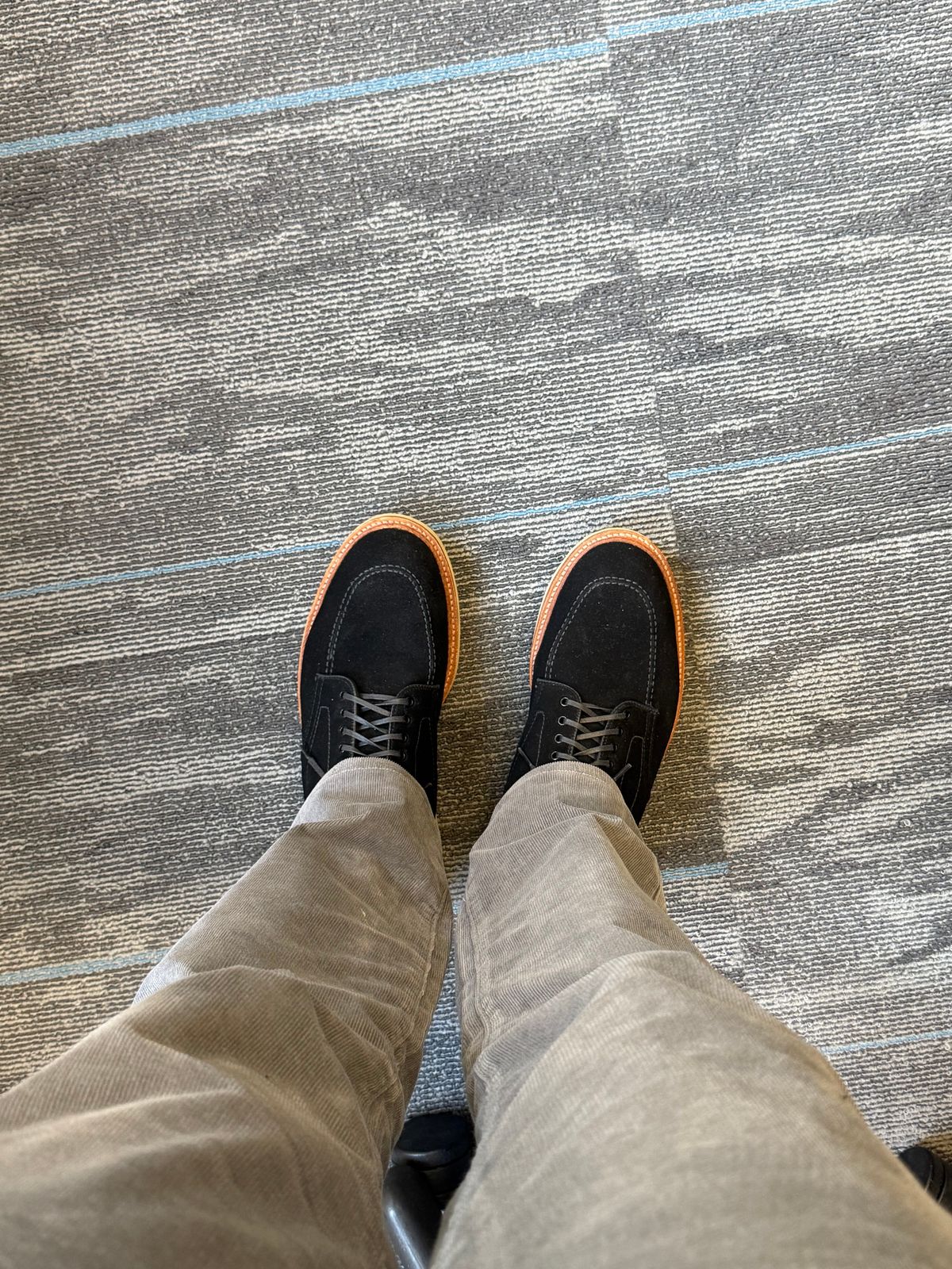 Photo by JHOUSTON on April 8, 2025 of the Alden Indy Boot in C.F. Stead Black Janus Calf Suede.