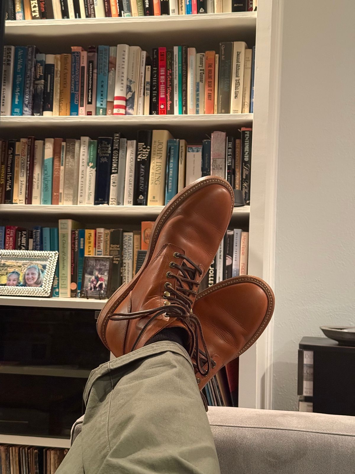 Photo by FoxyG123 on March 21, 2026 of the Grant Stone Diesel Boot in Badalassi Carlo Saddle Tan Minerva.