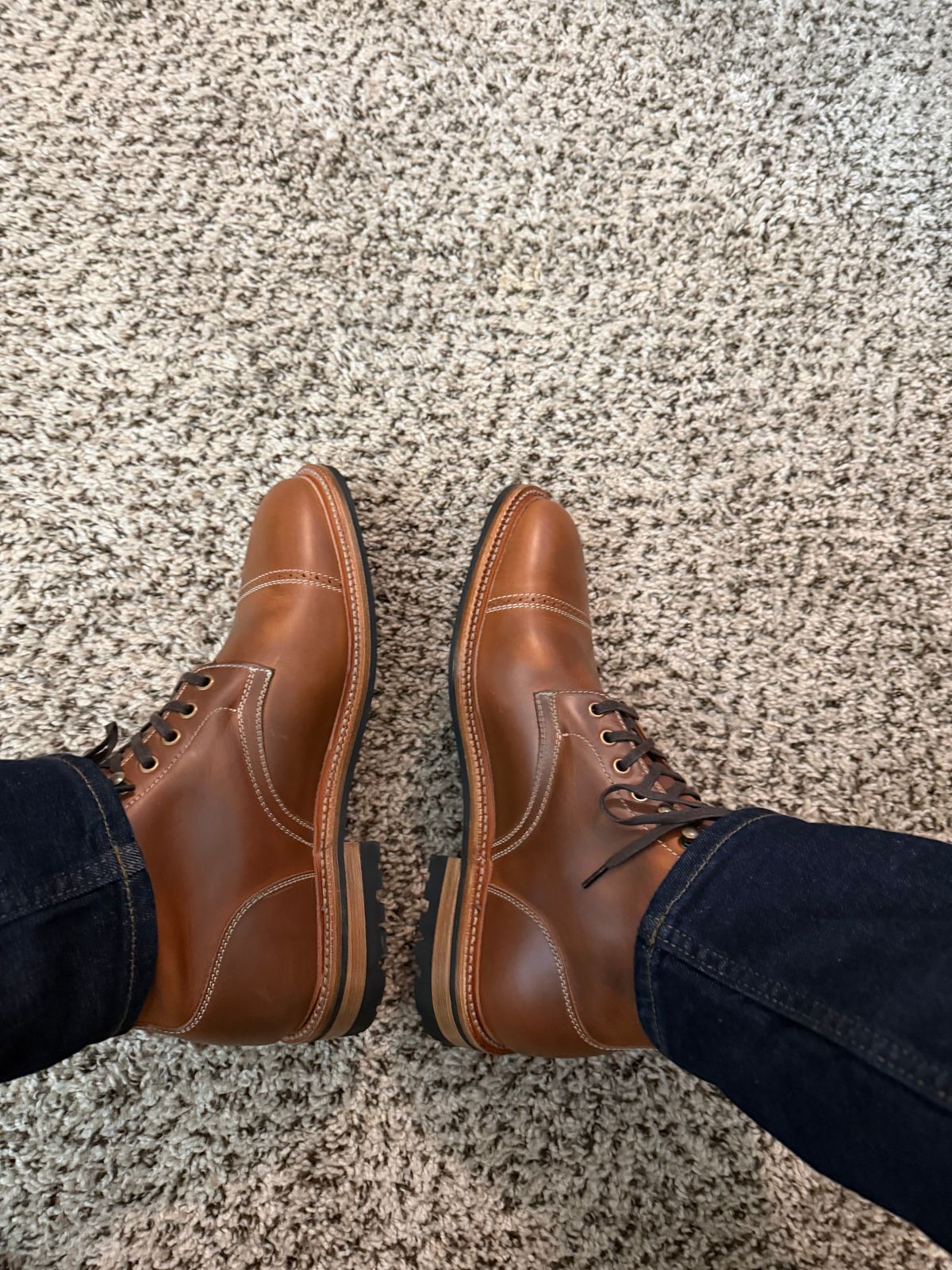 Photo by Wch_Chip on December 9, 2025 of the Parkhurst The Delaware 2.0 in C.F. Stead Tan Beaumont.