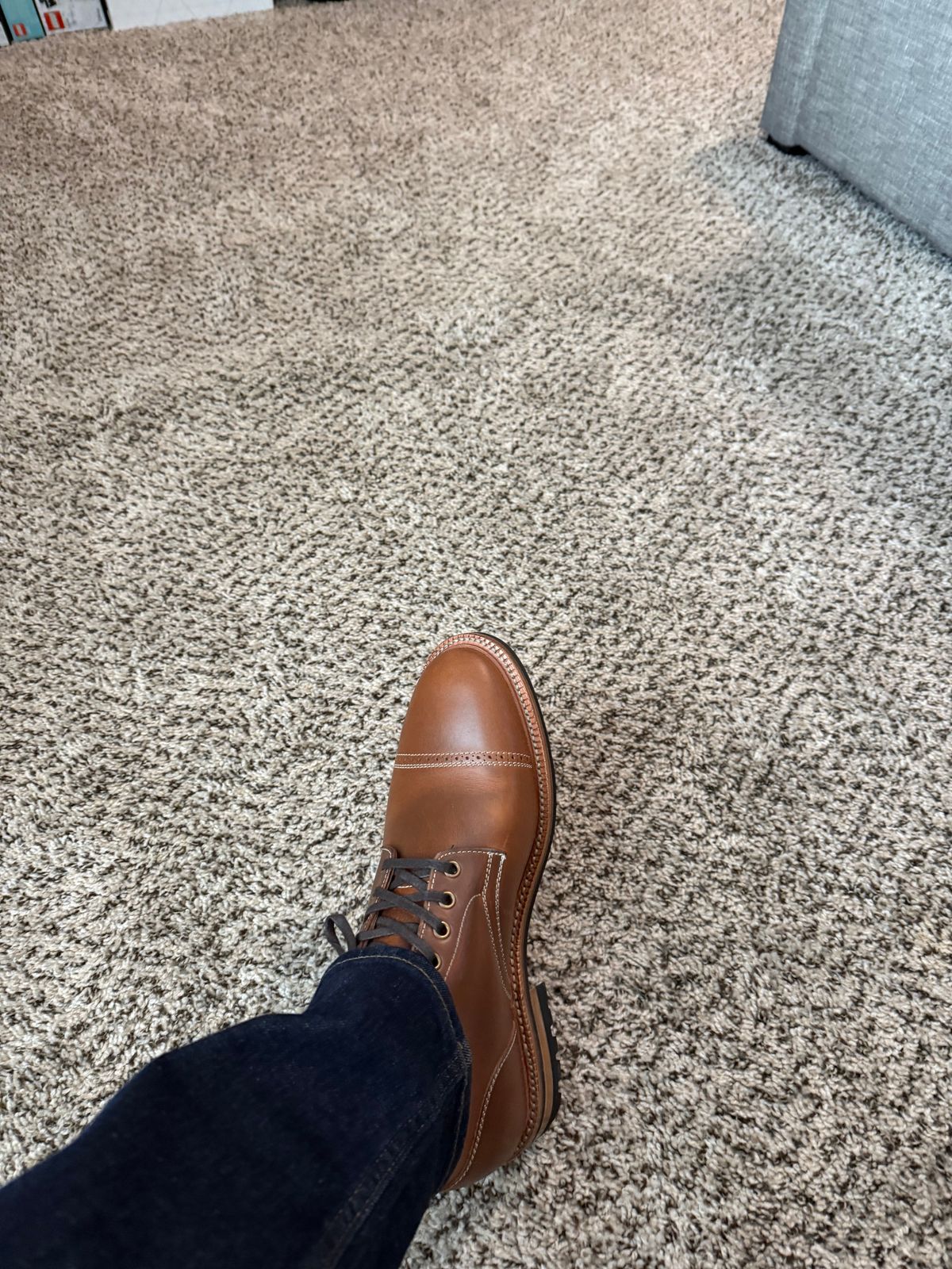 Photo by Wch_Chip on December 9, 2025 of the Parkhurst The Delaware 2.0 in C.F. Stead Tan Beaumont.