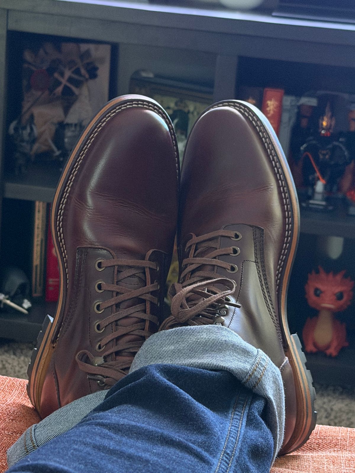 Photo by Wch_Chip on October 23, 2025 of the Parkhurst The Allen in Tempesti Chestnut Veg Tan.