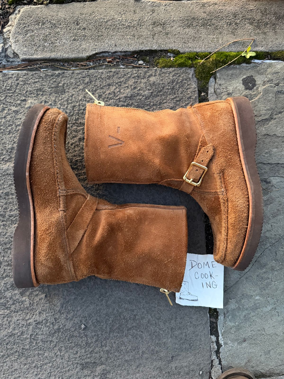 Photo by city_grouse_country_grouse on November 1, 2025 of the Russell Moccasin Co. Zephyr in SB Foot Pecos Chamois Roughout.