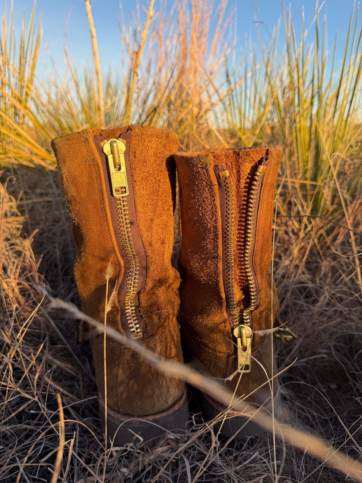 Photo by city_grouse_country_grouse on February 5, 2026 of the Russell Moccasin Co. Zephyr in SB Foot Pecos Chamois Roughout.