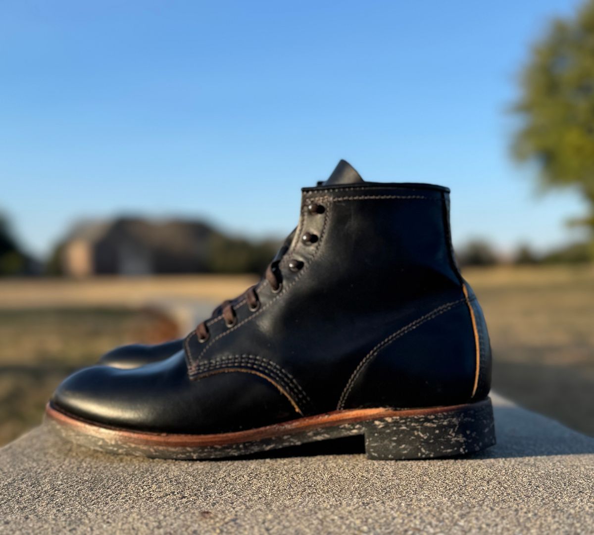 Photo by branconn23 on January 5, 2026 of the Red Wing Beckman Flatbox in S.B. Foot Black Klondike.