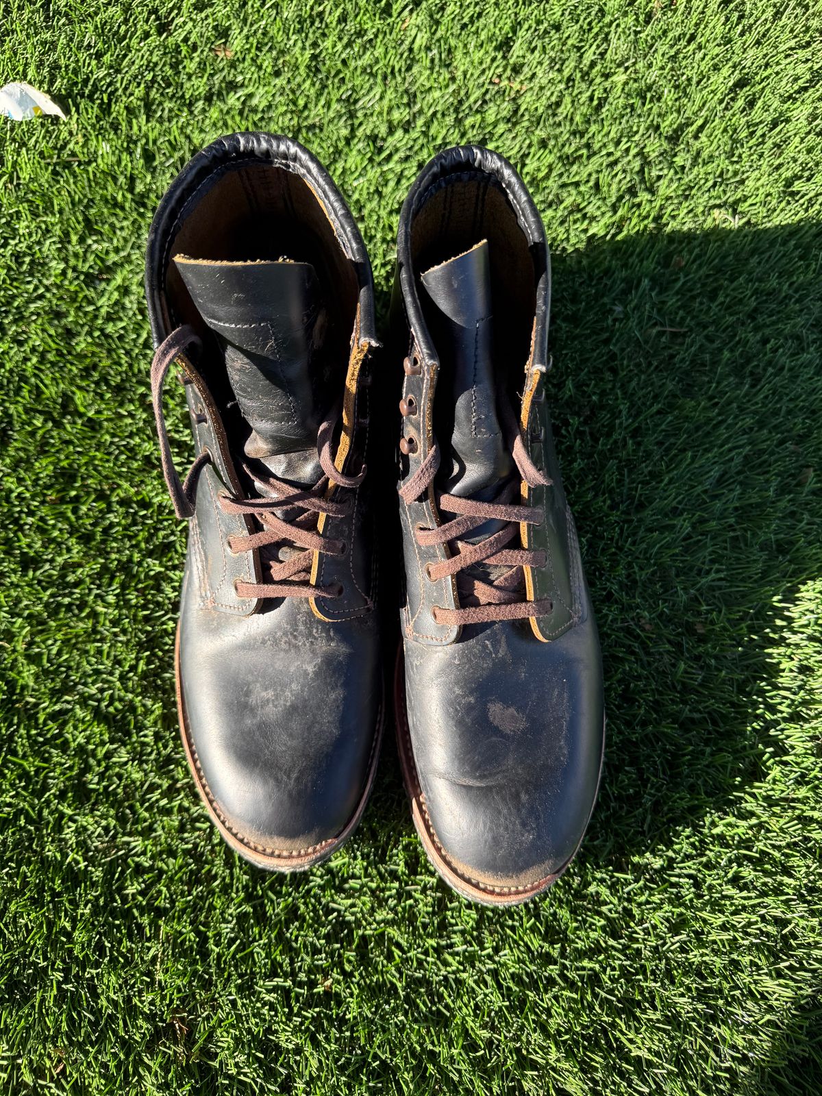 Photo by branconn23 on February 5, 2026 of the Red Wing Beckman Flatbox in S.B. Foot Black Klondike.