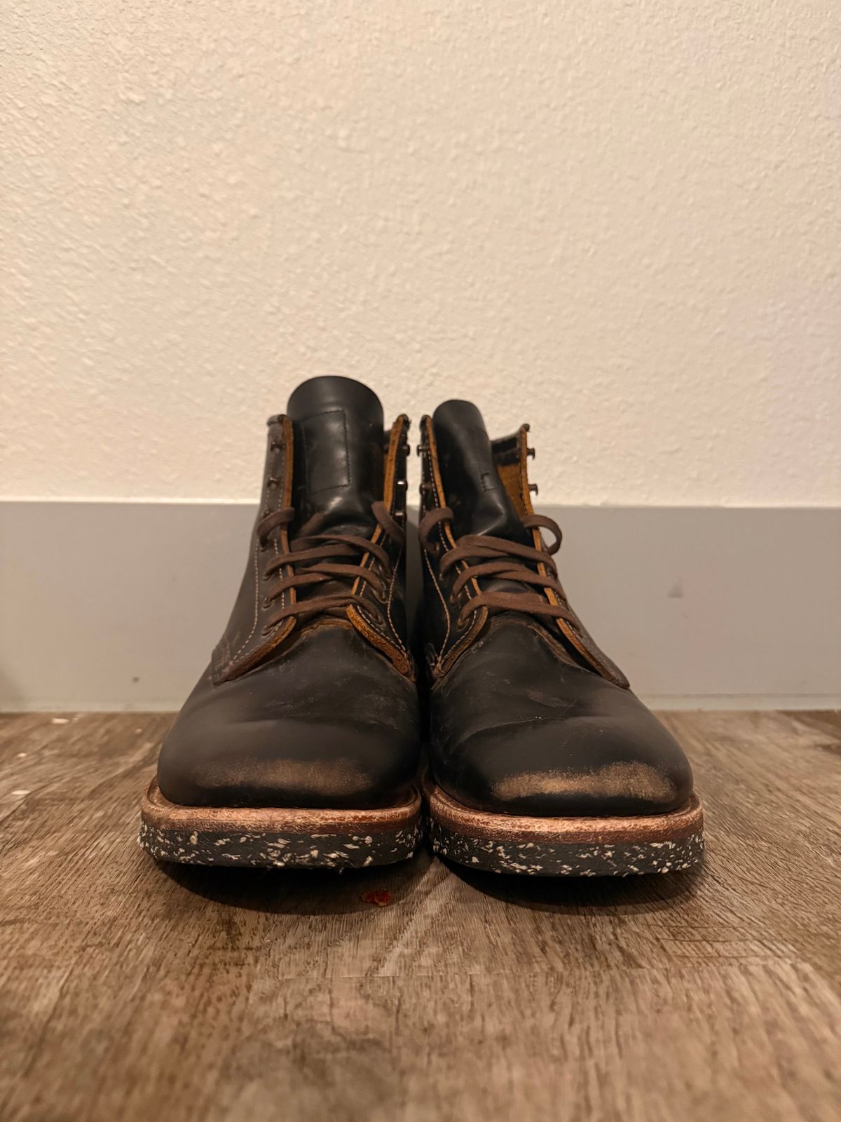 Photo by branconn23 on March 6, 2026 of the Red Wing Beckman Flatbox in S.B. Foot Black Klondike.