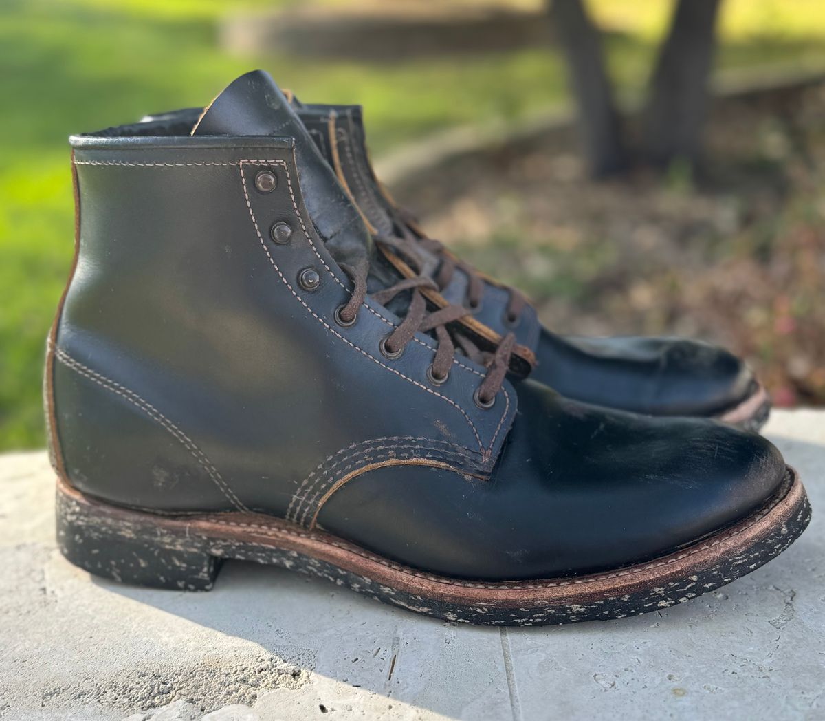 Photo by branconn23 on March 22, 2026 of the Red Wing Beckman Flatbox in S.B. Foot Black Klondike.