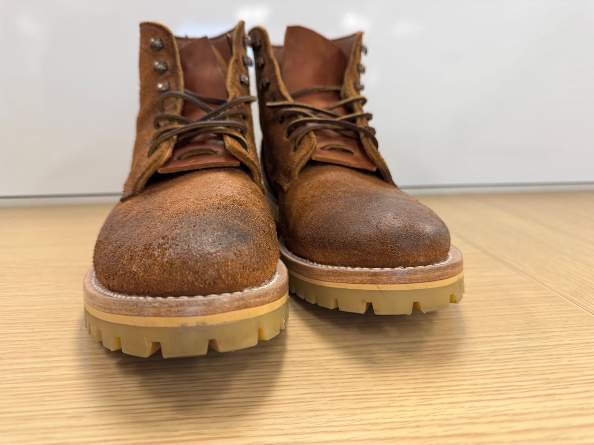 Photo by SlightShoeProblem on December 5, 2025 of the The Urban Wolf Club Colt in Brown Waxed Rough Out.