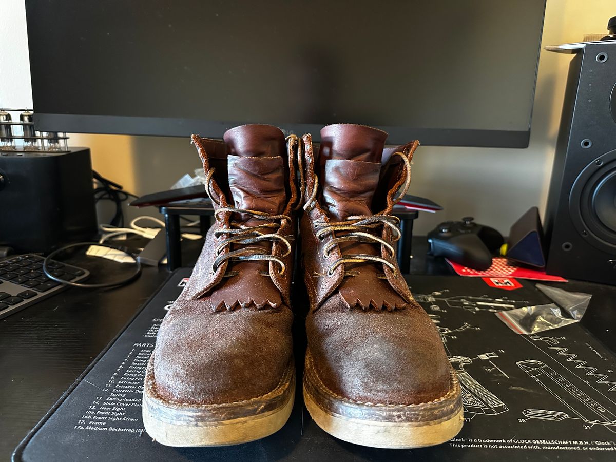 Photo by Bmo052301 on November 14, 2024 of the White's C350-CS in Seidel Red Dog Oil Tan Roughout.