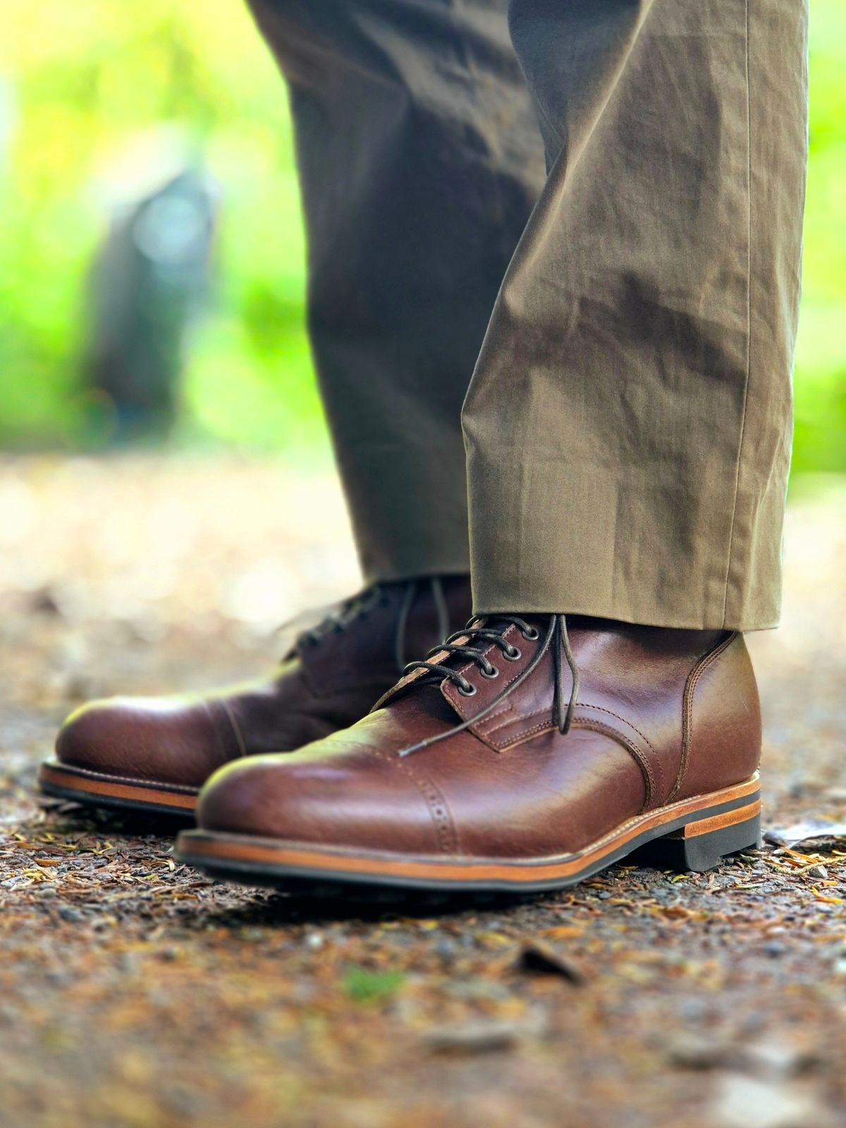 Photo by Slash on June 14, 2026 of the Viberg Service Boot BCT in Horween Pit Tanned Bison.