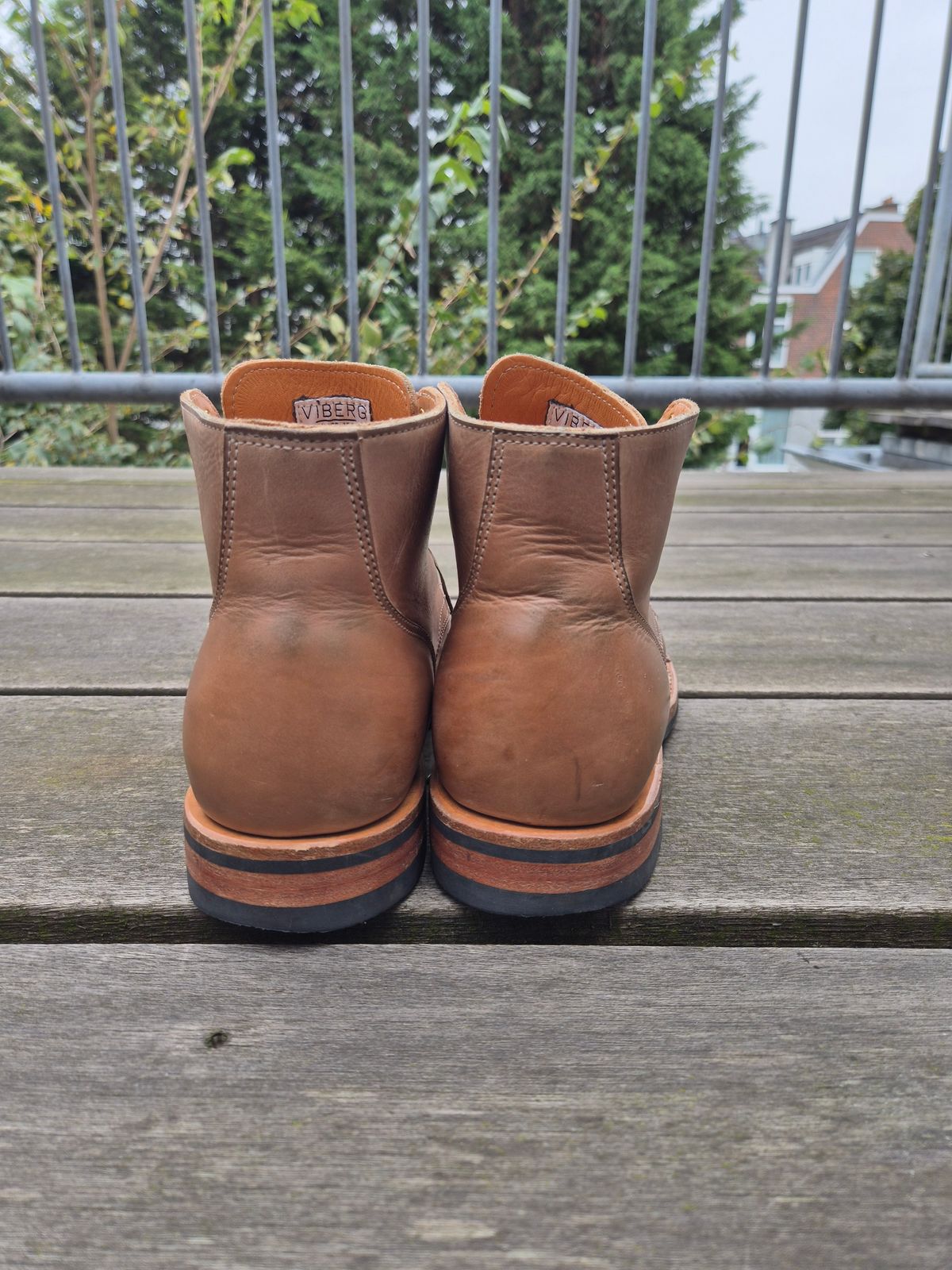 Photo by Slash on October 3, 2025 of the Viberg Service Boot BCT in Maryam Fango Vitello Calf.