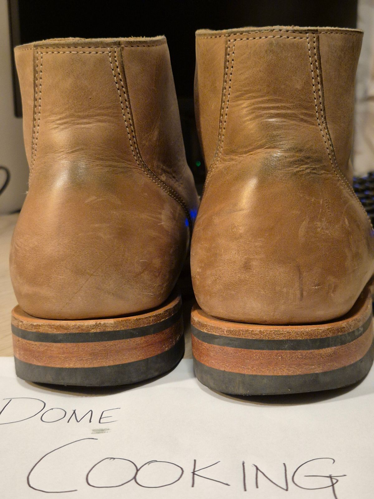 Photo by Slash on November 3, 2025 of the Viberg Service Boot BCT in Maryam Fango Vitello Calf.