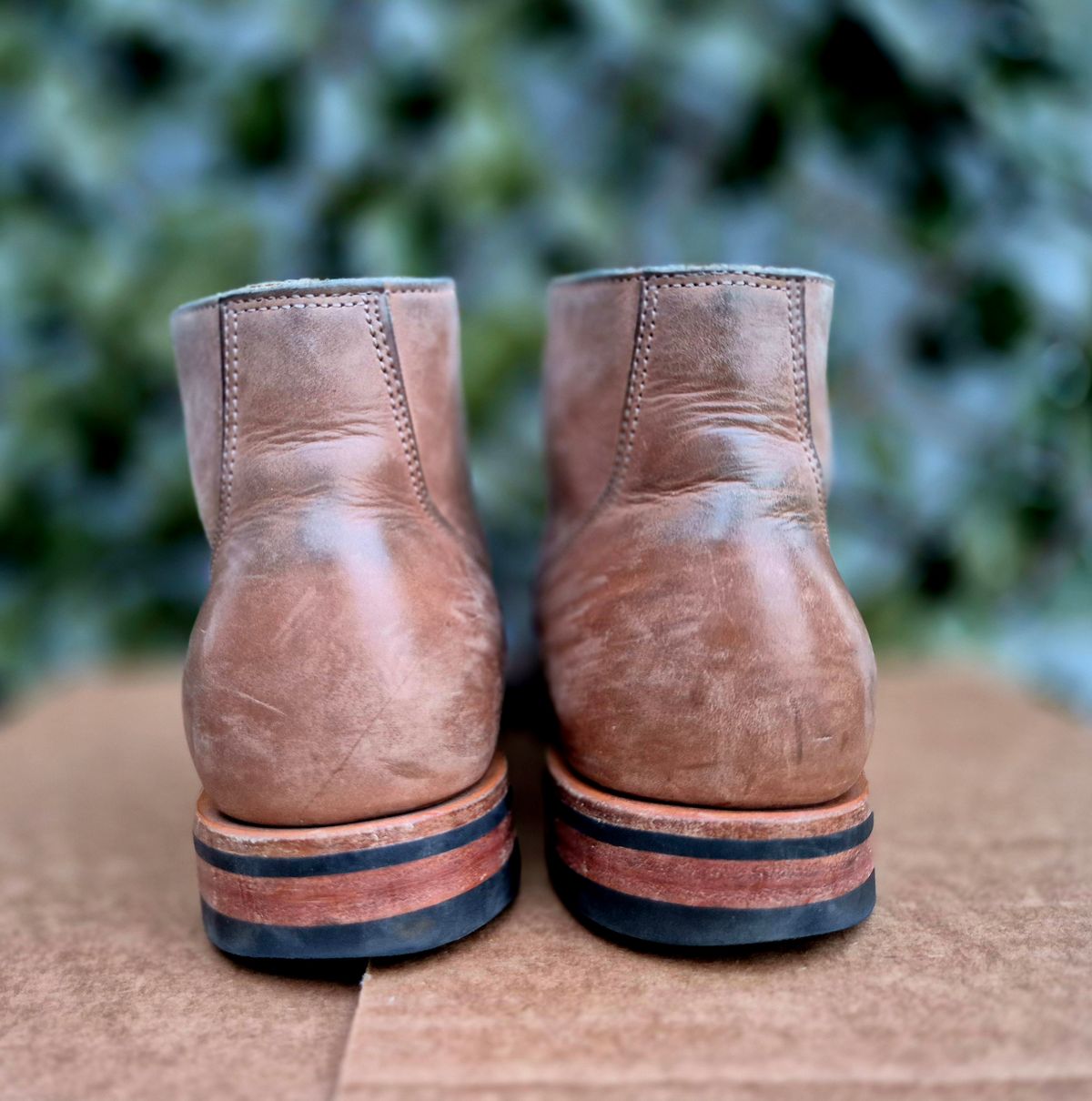 Photo by Slash on December 5, 2025 of the Viberg Service Boot BCT in Maryam Fango Vitello Calf.