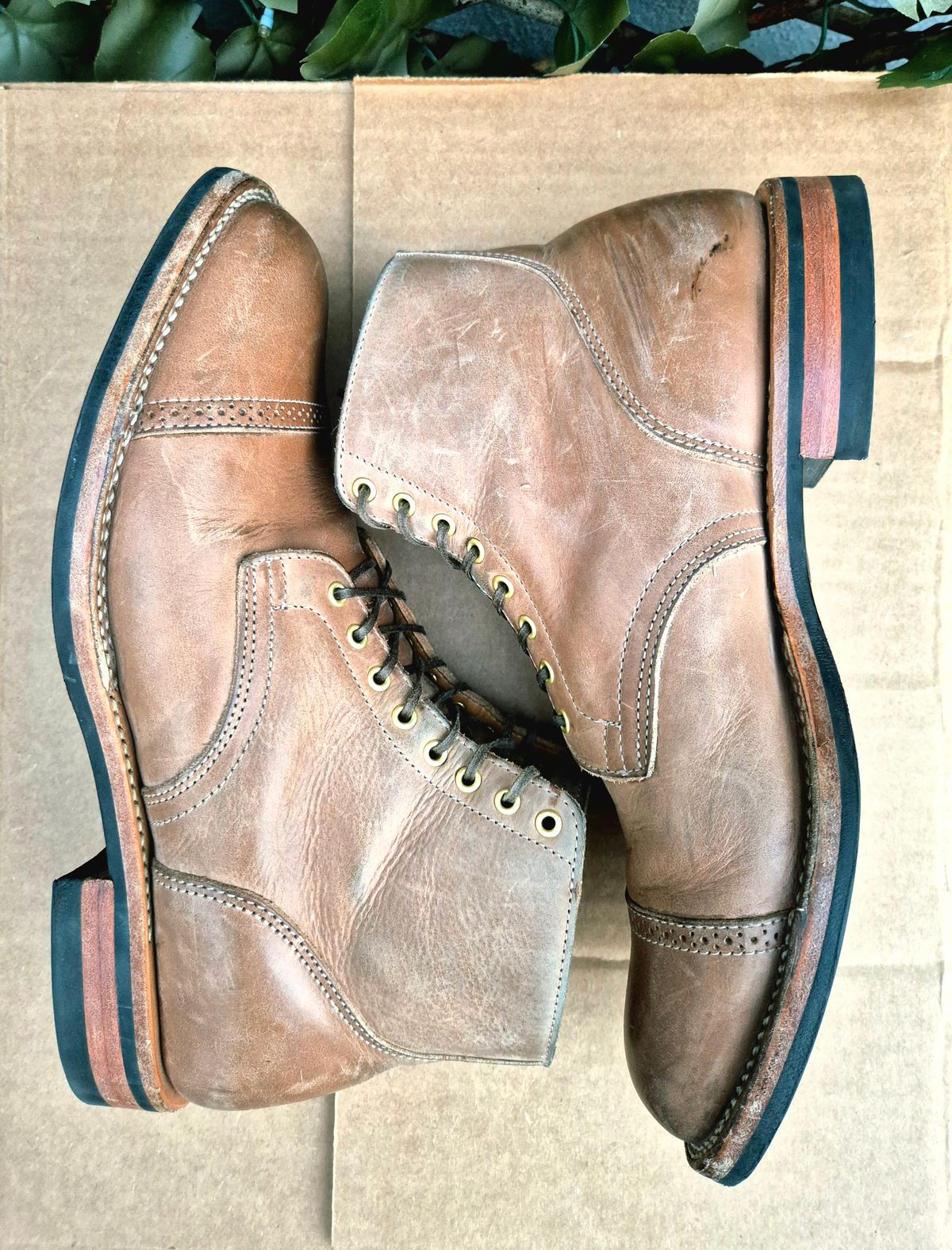 Photo by Slash on December 5, 2025 of the Viberg Service Boot BCT in Maryam Fango Vitello Calf.