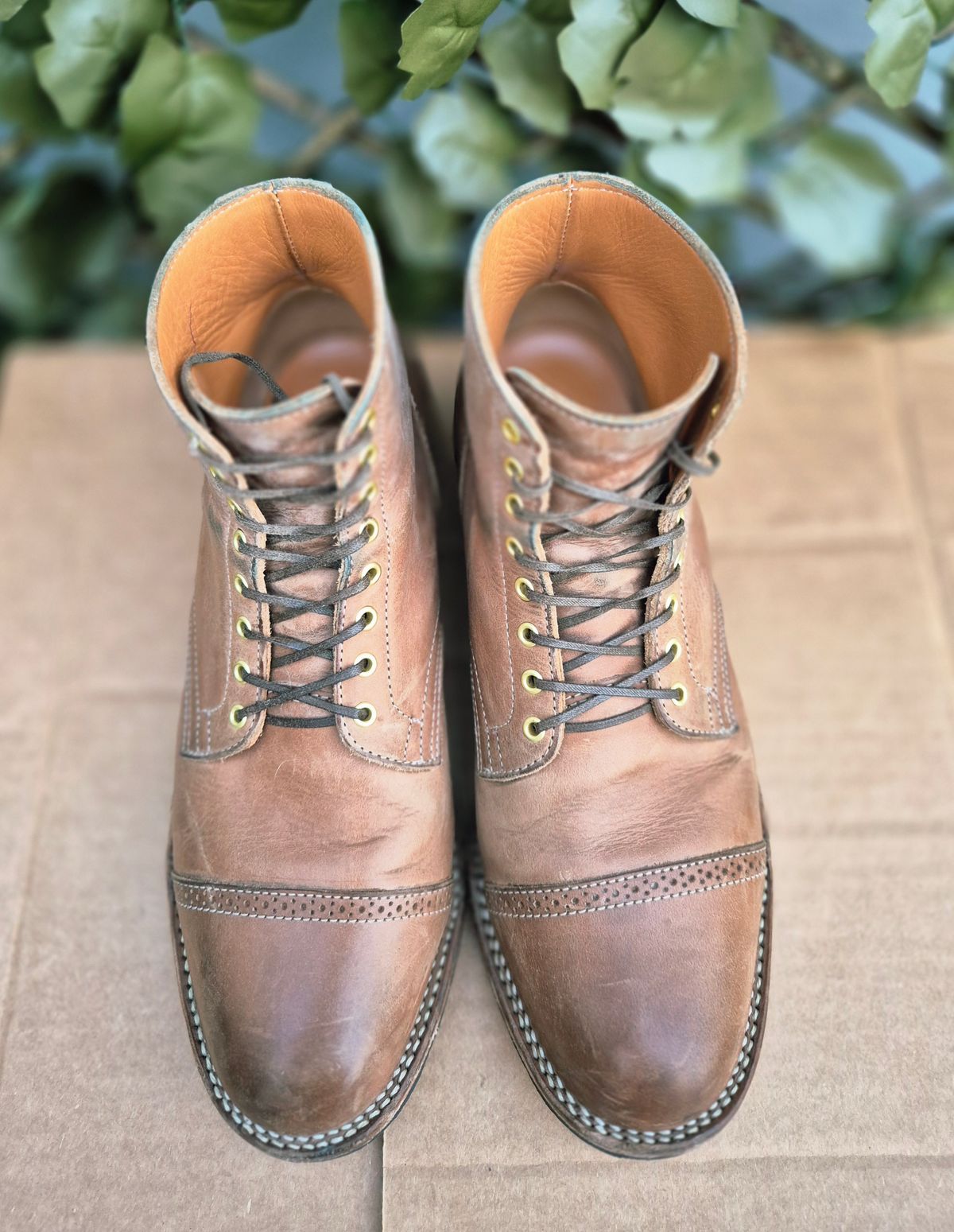 Photo by Slash on December 5, 2025 of the Viberg Service Boot BCT in Maryam Fango Vitello Calf.