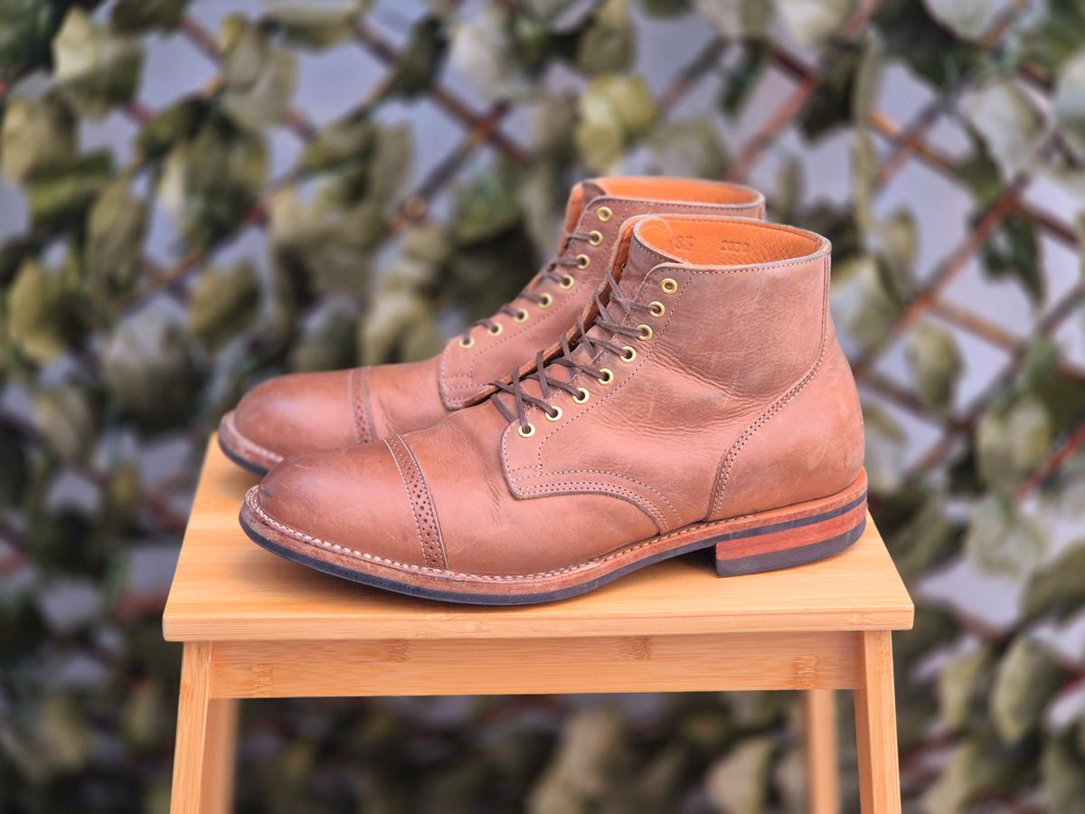 Photo by Slash on January 4, 2026 of the Viberg Service Boot BCT in Maryam Fango Vitello Calf.