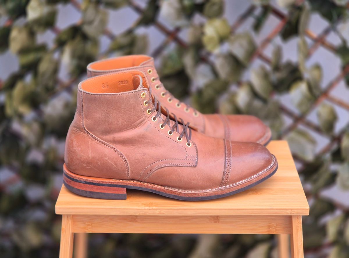 Photo by Slash on January 4, 2026 of the Viberg Service Boot BCT in Maryam Fango Vitello Calf.
