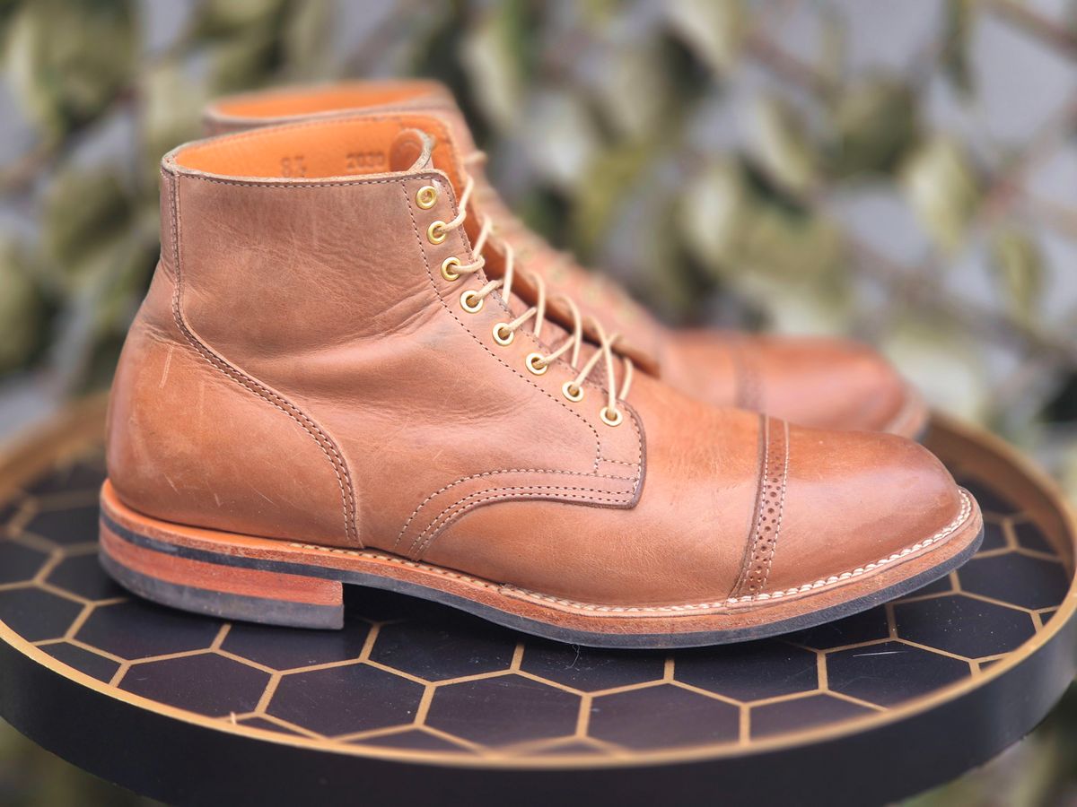 Photo by Slash on February 5, 2026 of the Viberg Service Boot BCT in Maryam Fango Vitello Calf.