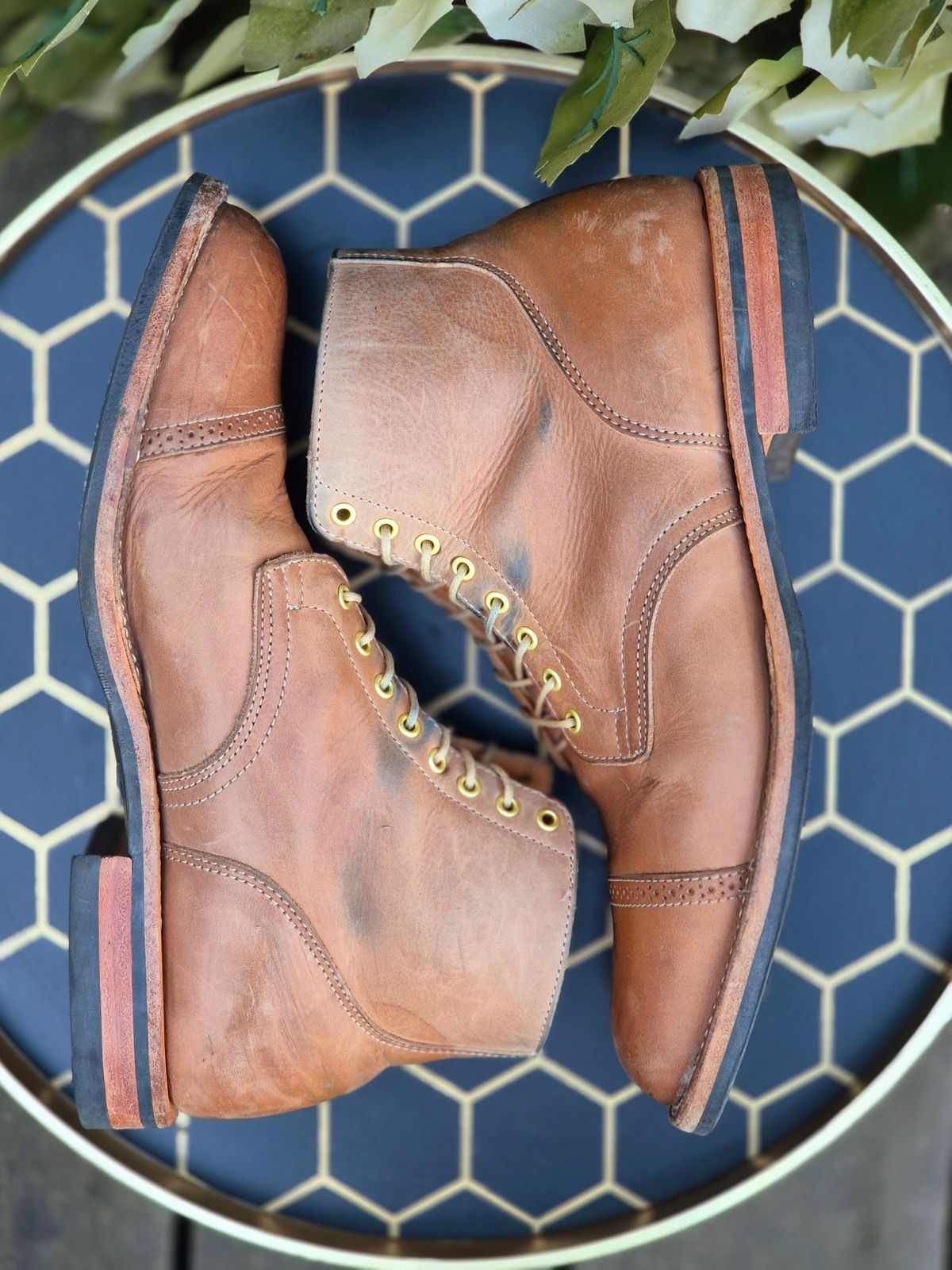 Photo by Slash on March 5, 2026 of the Viberg Service Boot BCT in Maryam Fango Vitello Calf.