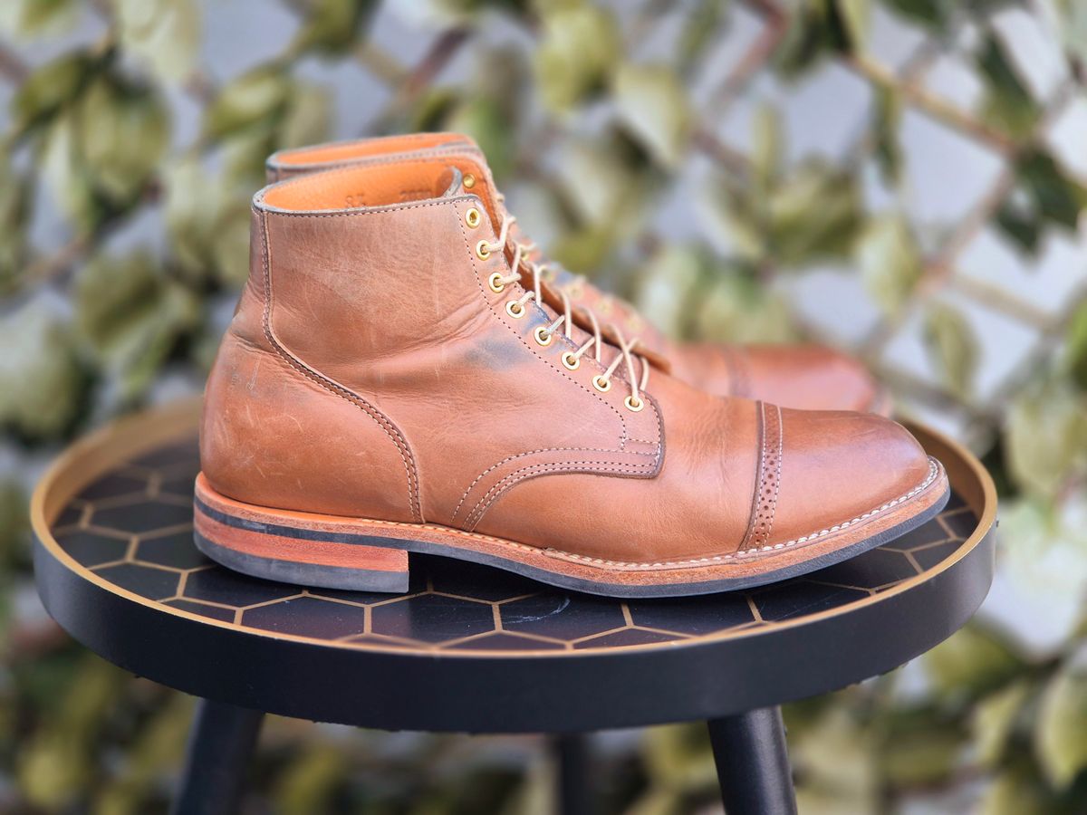 Photo by Slash on March 5, 2026 of the Viberg Service Boot BCT in Maryam Fango Vitello Calf.